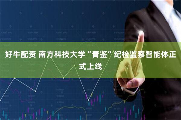好牛配资 南方科技大学“青鉴”纪检监察智能体正式上线